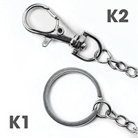 Portachiavi in PVC con forma personalizzata con design 3D