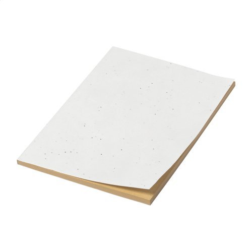 Quaderno in carta con semi semeno note