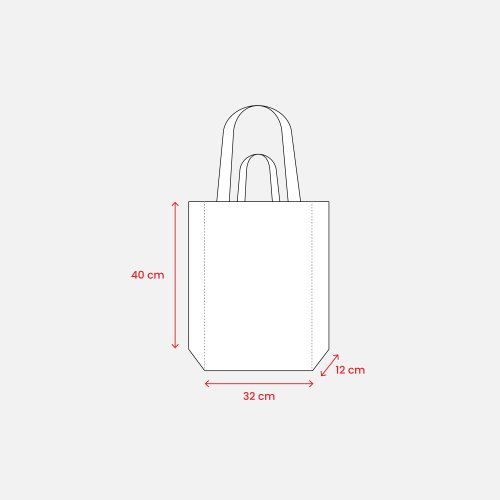 Shopper in cotone canvas riciclato da 280 g/m2