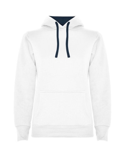 Felpa Urban Donna Bianco/Blu navy