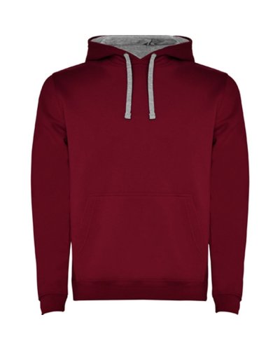 Felpa Urban Uomo Granata / Grigio Vigore