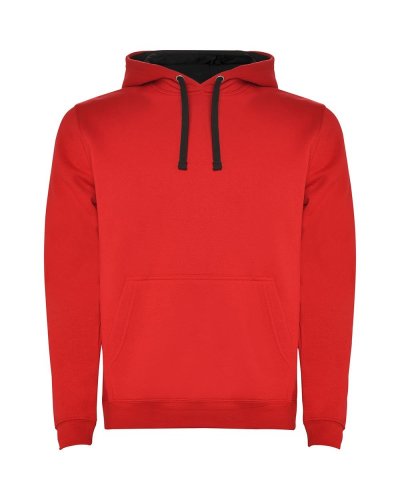 Felpa Urban Uomo Rosso/Nero