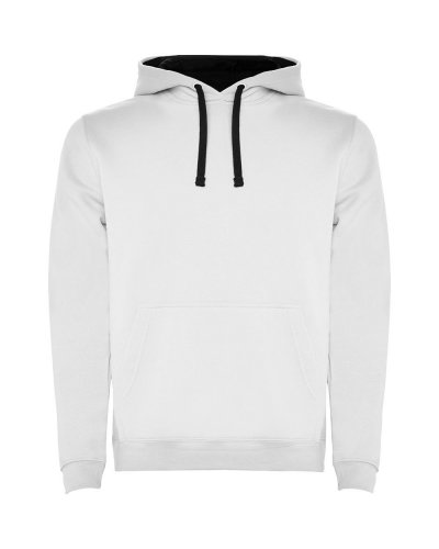 Felpa Urban Uomo Bianco/Blu navy