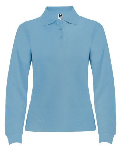 Polo manica lunga Estrella Donna Celeste
