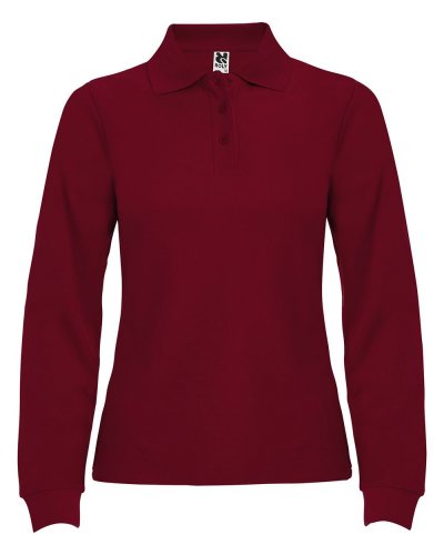 Polo manica lunga Estrella Donna Granata