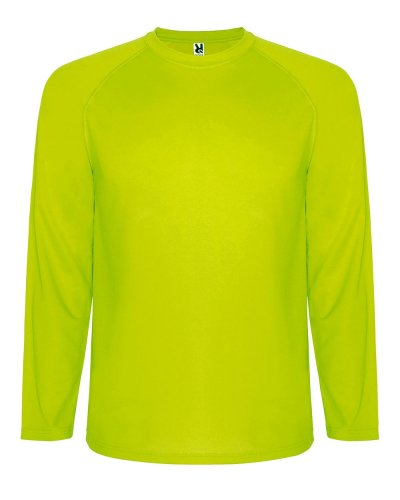 T-shirt manica lunga Montecarlo Giallo Fluo