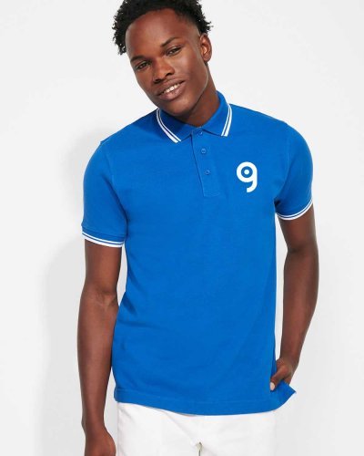 Polo Montreal uomo 100% cotone, manica corta, colletto 3 bottoni