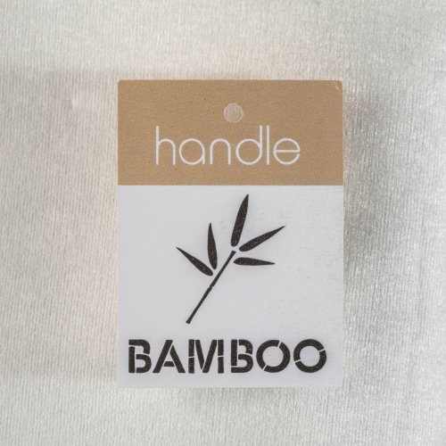 Shopper in fibra di bambù 135 g/m2, manici lunghi