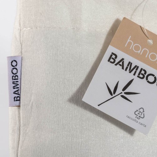 Shopper in fibra di bambù 135 g/m2, manici lunghi