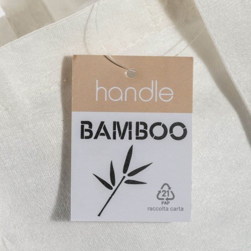 Shopper in fibra di bambù 135 g/m2, manici lunghi