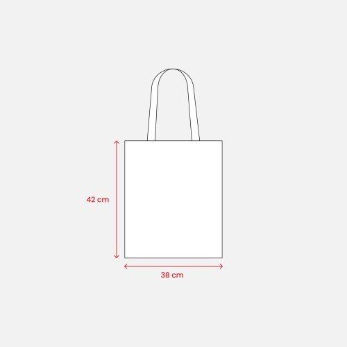 Shopper in fibra di bambù 135 g/m2, manici lunghi