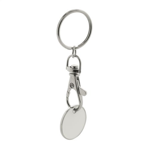 Portachiavi con gettone eurocoin