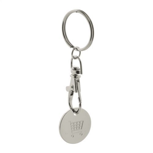 Portachiavi con gettone eurocoin