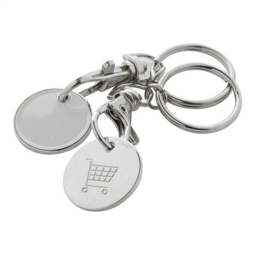 Portachiavi con gettone eurocoin