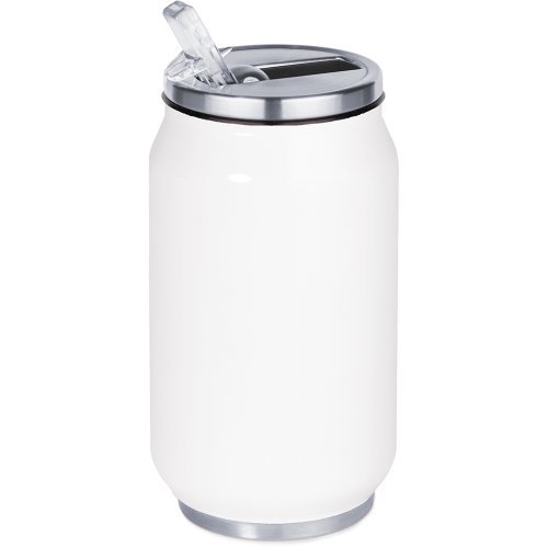Borraccia termica in acciaio 260 ml a forma di lattina con doppia pare