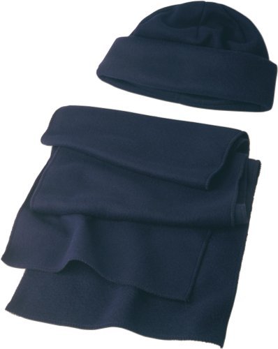 Set cappello e sciarpa in pile russo