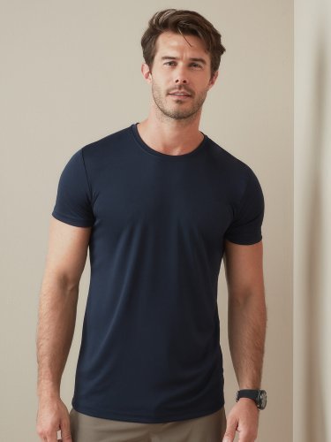 Camiseta ajustada Active Sports Dry para hombre 100% poliéster