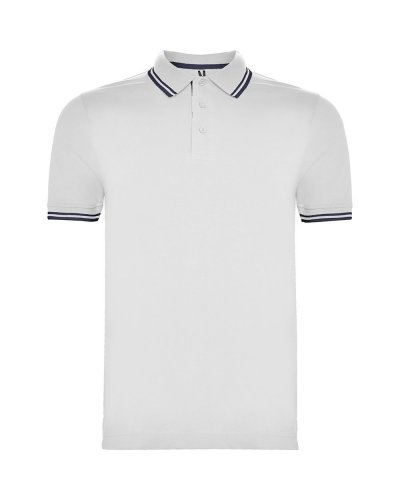 Polo Montreal Bianco/Blu navy