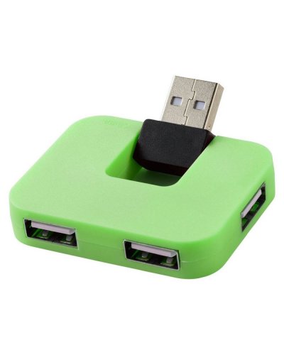 Hub USB a 4 porte Gaia Verde