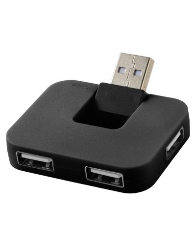 Hub USB a 4 porte Gaia Nero