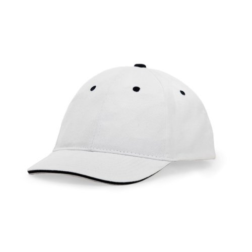Cappellino Panel Six Cotone 100% con Chiusura Velcro