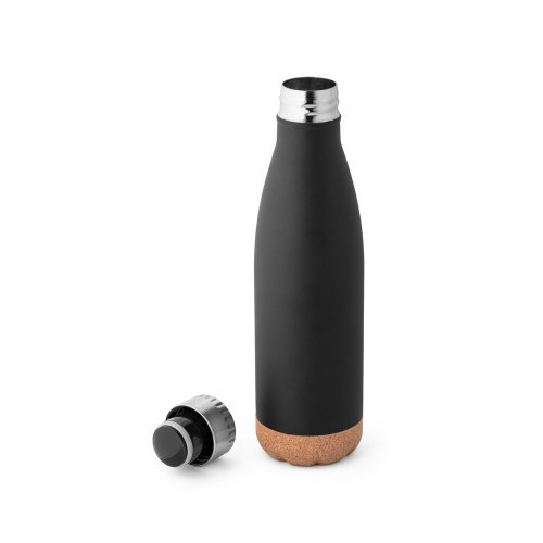Solberg. thermosflasche aus edelstahl und korkboden, 560 ml