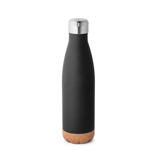 Solberg. thermosflasche aus edelstahl und korkboden, 560 ml