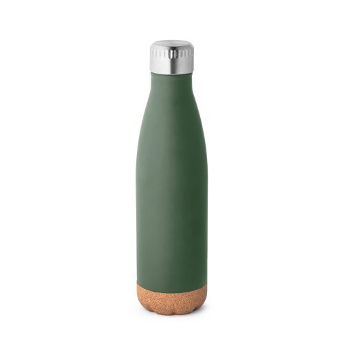 Solberg. thermosflasche aus edelstahl und korkboden, 560 ml