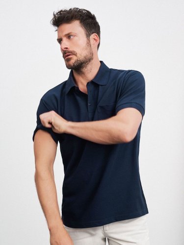 Polo piqué pocket