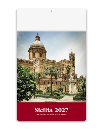 Calendario illustrato 13 fogli Sicilia