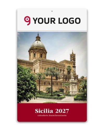 Calendario illustrato 13 fogli Sicilia