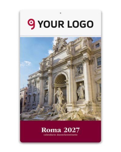 Calendario illustrato 13 fogli Roma