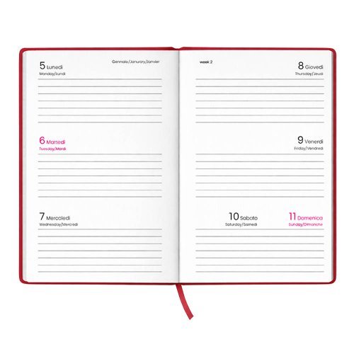 Agenda tascabile settimanale 2027