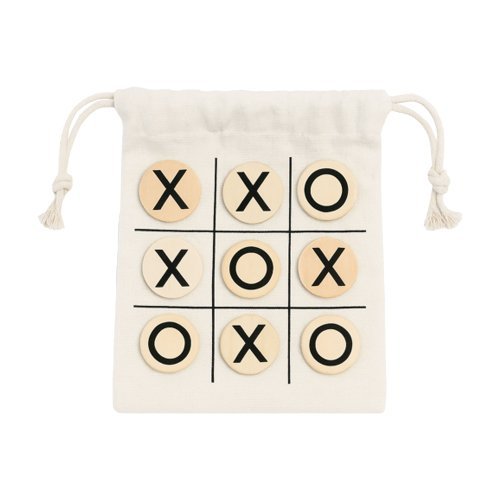 Gioco tris in legno con bustina in cotone