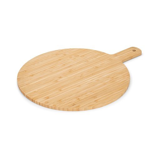 Cheesano. rundes servierbrett aus bambus