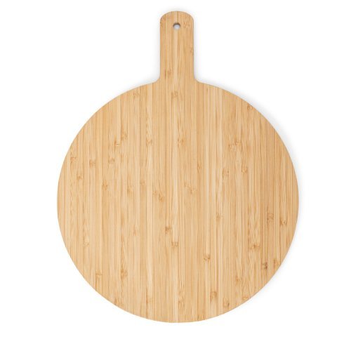 Cheesano. rundes servierbrett aus bambus