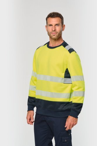 Felpa di sicurezza riciclata girocollo