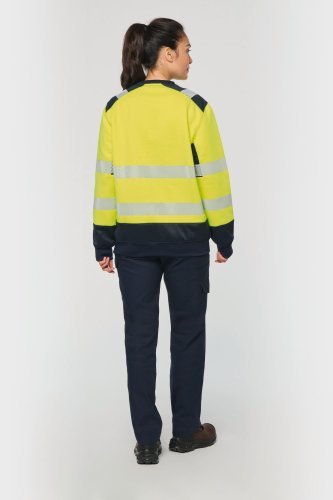 Felpa di sicurezza riciclata girocollo