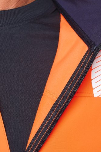 Giacca softshell di sicurezza riciclata con maniche staccabili