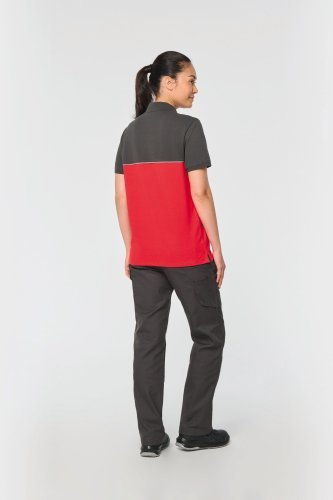 Polo unisex bicolore ecosostenibile maniche corte