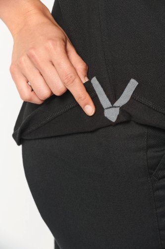 Polo unisex bicolore ecosostenibile maniche corte