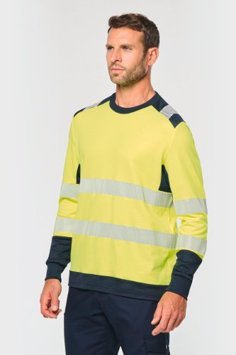 T-shirt di sicurezza riciclata a maniche lunghe
