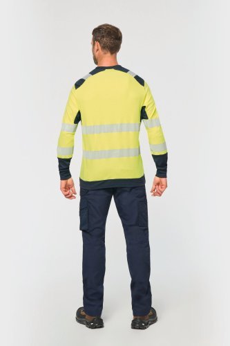 T-shirt di sicurezza riciclata a maniche lunghe