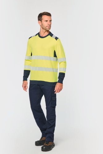 T-shirt di sicurezza riciclata a maniche lunghe