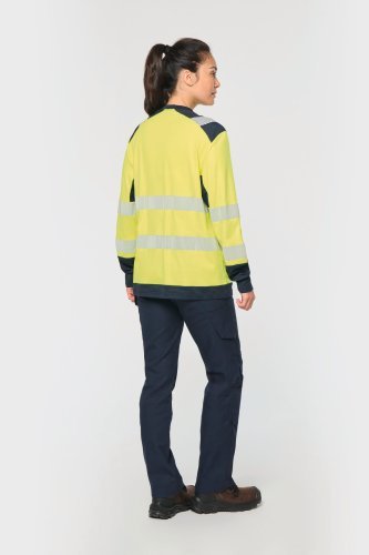 T-shirt di sicurezza riciclata a maniche lunghe