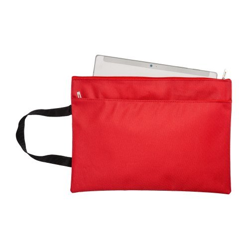 Porte-documents en polyester avec poche frontale
