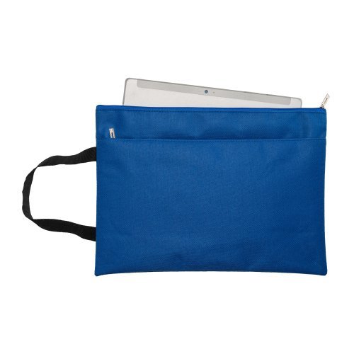 Porte-documents en polyester avec poche frontale