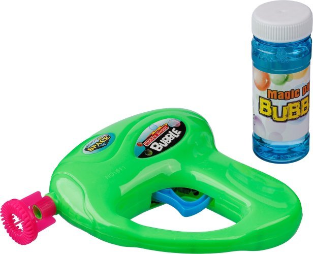 Pistola sparabolle in plastica hallie, personalizzabile