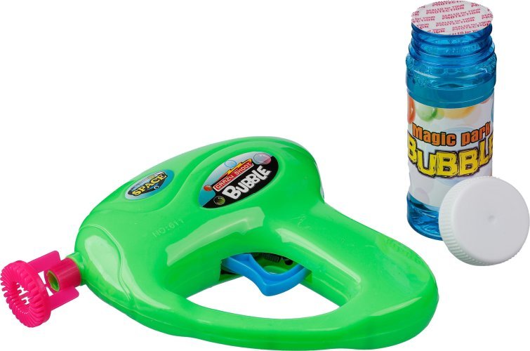 Pistola sparabolle in plastica hallie, personalizzabile