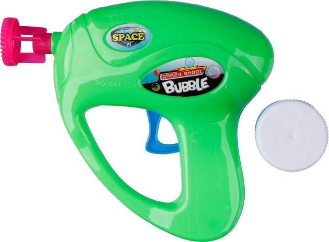 Pistola sparabolle in plastica hallie, personalizzabile